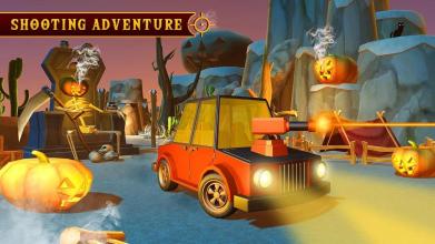 Scary Halloween Shooting Car Game截图4