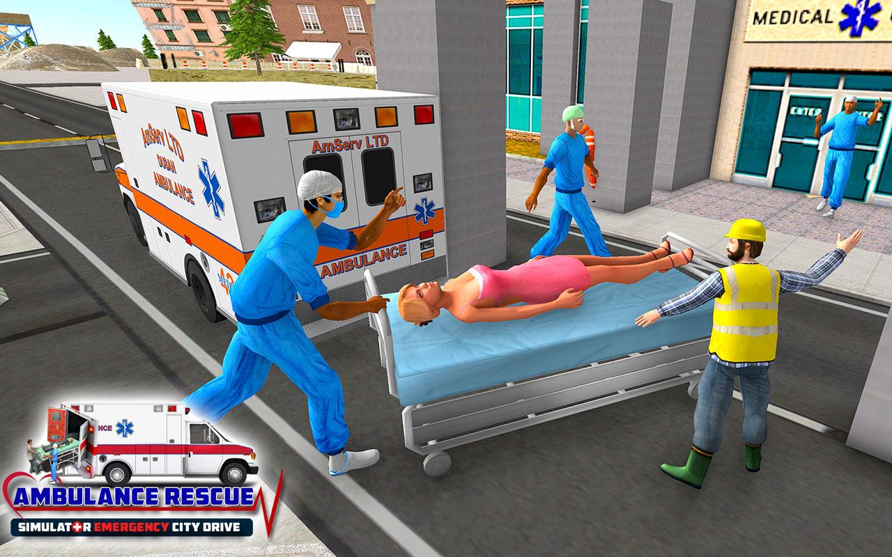 Ambulance Rescue Simulator – Emergency City Drive截图2