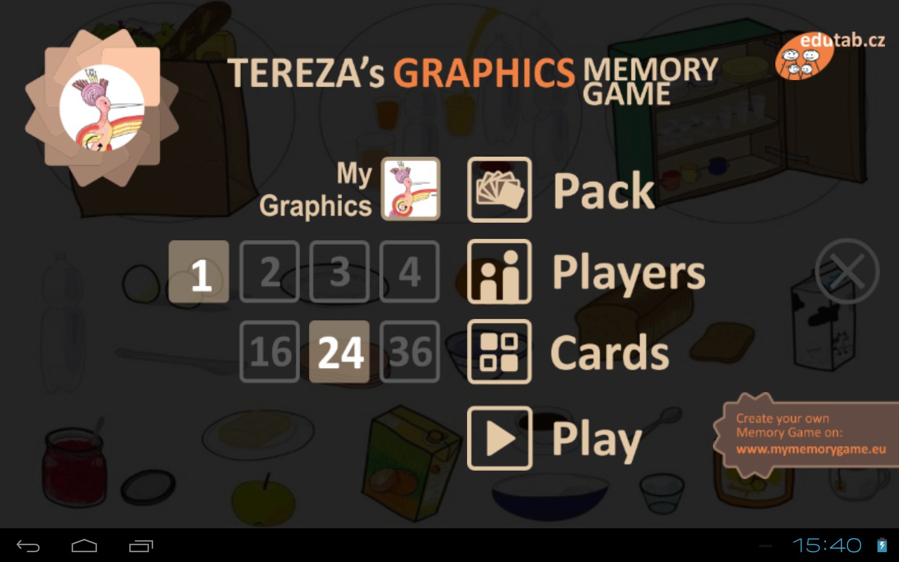 Tereza’s Graphics Memory Game截图1