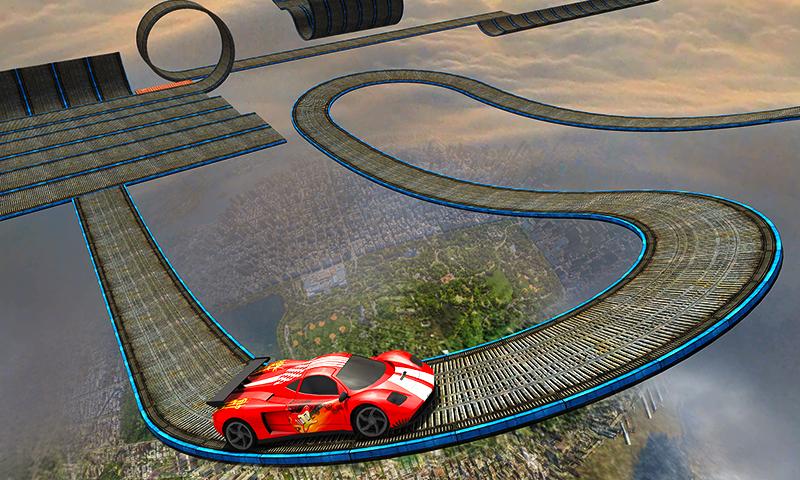 Impossible Stunt Car Tracks 3D截图2