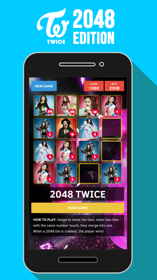 2048 TWICE Puzzle Game截图4