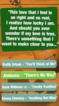 Guess The Lyrics - Country Music Quiz截图5