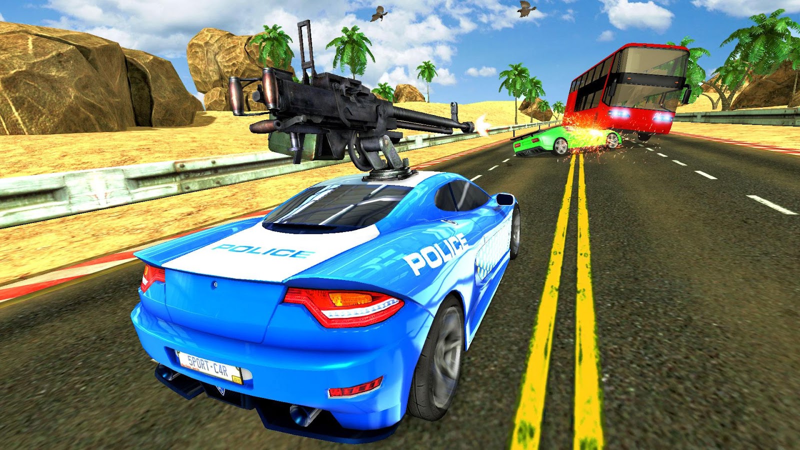 Offroad Police Gangster Chase Simulator HD截图5