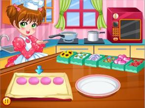 Make & Decorate Macaroons - Girls Cooking games截图1