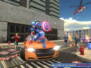 Captain Robot of America Flying Robot Bike Rescue截图5