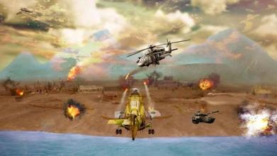 Gunship Helicopter Heavy Action Battle 2018截图2