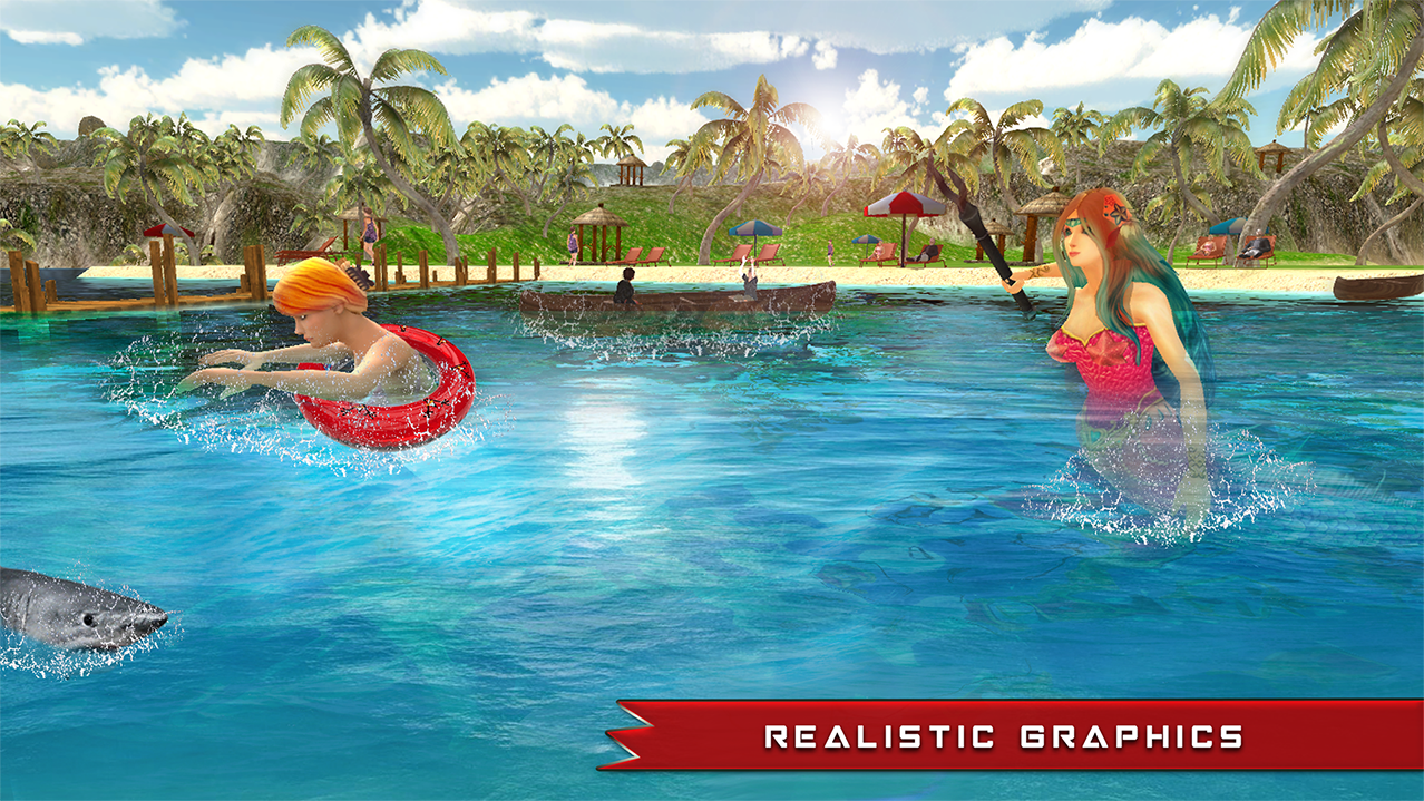 Mermaid Simulator 3D - Sea Animal Attack Games截图3