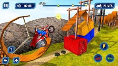 Superhero Tricky Bike Stunt Rider截图5