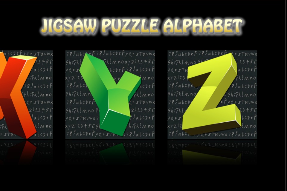 Jigsaw Puzzle Alphabet 3D截图3