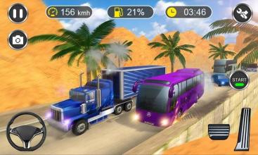 Telolet Bus Racing : Hill Climb Bus Simulator 3D截图2