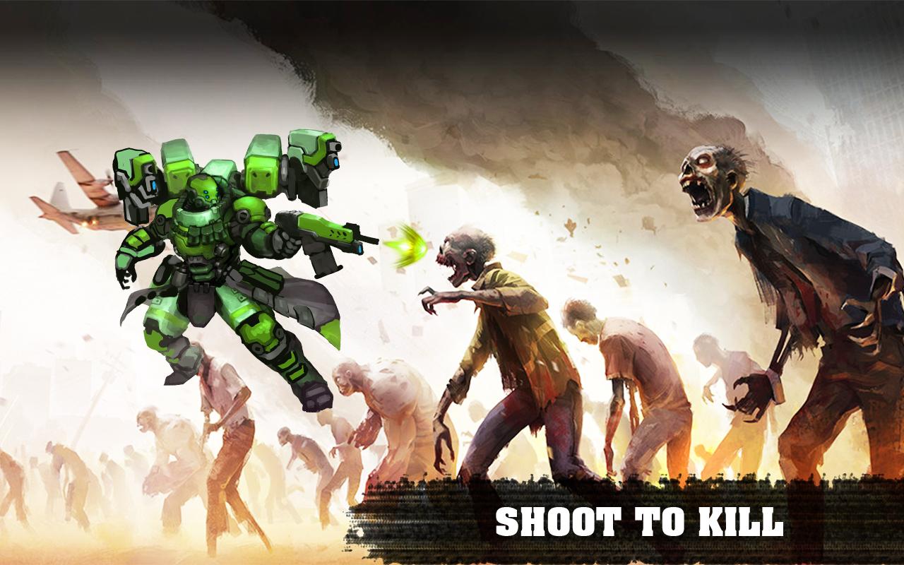 Robot Zombie Shooting : Transform Fighting War截图2