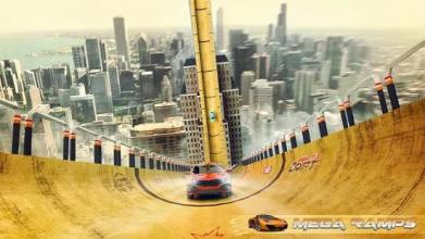 Vertical Mega Ramp Stunts Car Racing截图3