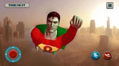 Grand Superhero Flying Robot City Rescue Mission截图1