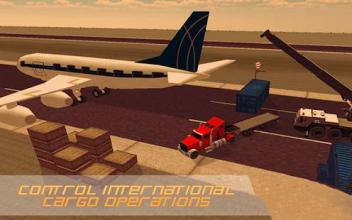 Airplane Flight 3D: Cargo Delivery Truck Transport截图2