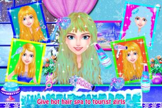 Winter Dressup And Hairdo - Snowman Salon截图2