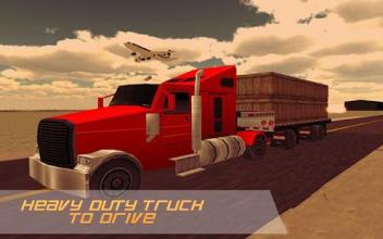 Airplane Flight 3D: Cargo Delivery Truck Transport截图3