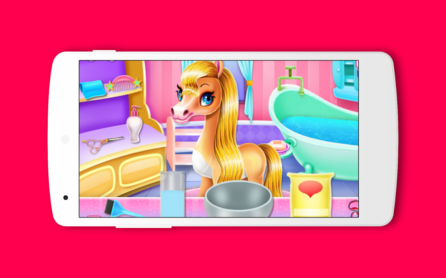 Rainbow Pony Beauty Salon - free games截图2