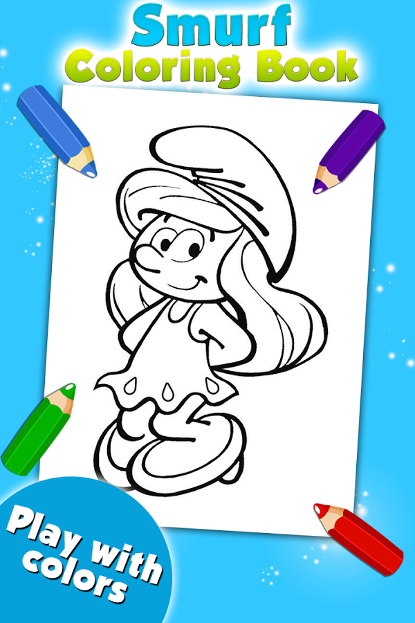 Smurfy Coloring Game截图4