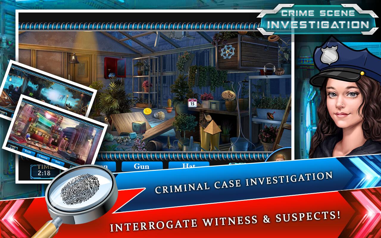 Criminal Case investigation : Hidden Objects Free截图3