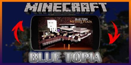 Blue Topia map for MCPE Creation game截图1