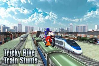 Tricky Bike Train Stunts 2018: Trail Jump截图5