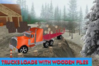 Wood Cargo Truck Driving Simulator - Crazy Trucker截图1