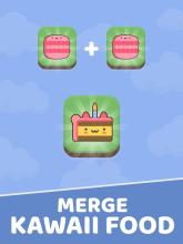 Merge Kawaii Food - Evolution & Clicker Game截图2