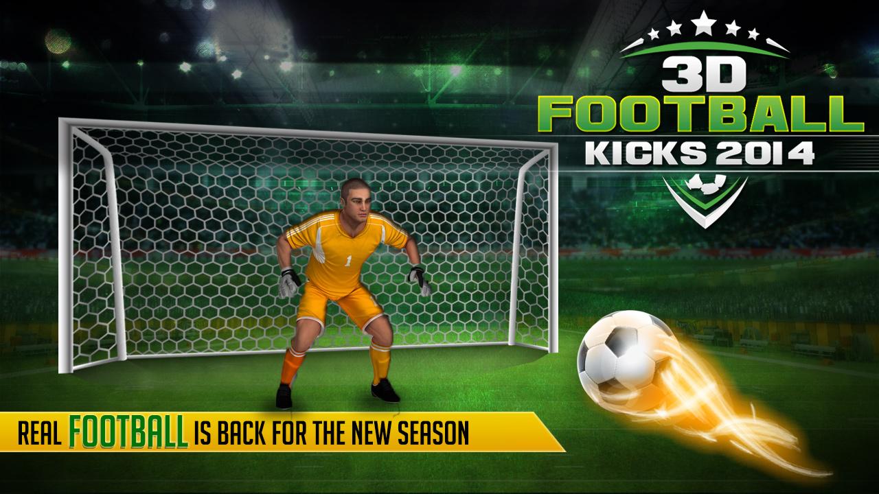 3D FOOTBALL KICKS 2014截图2