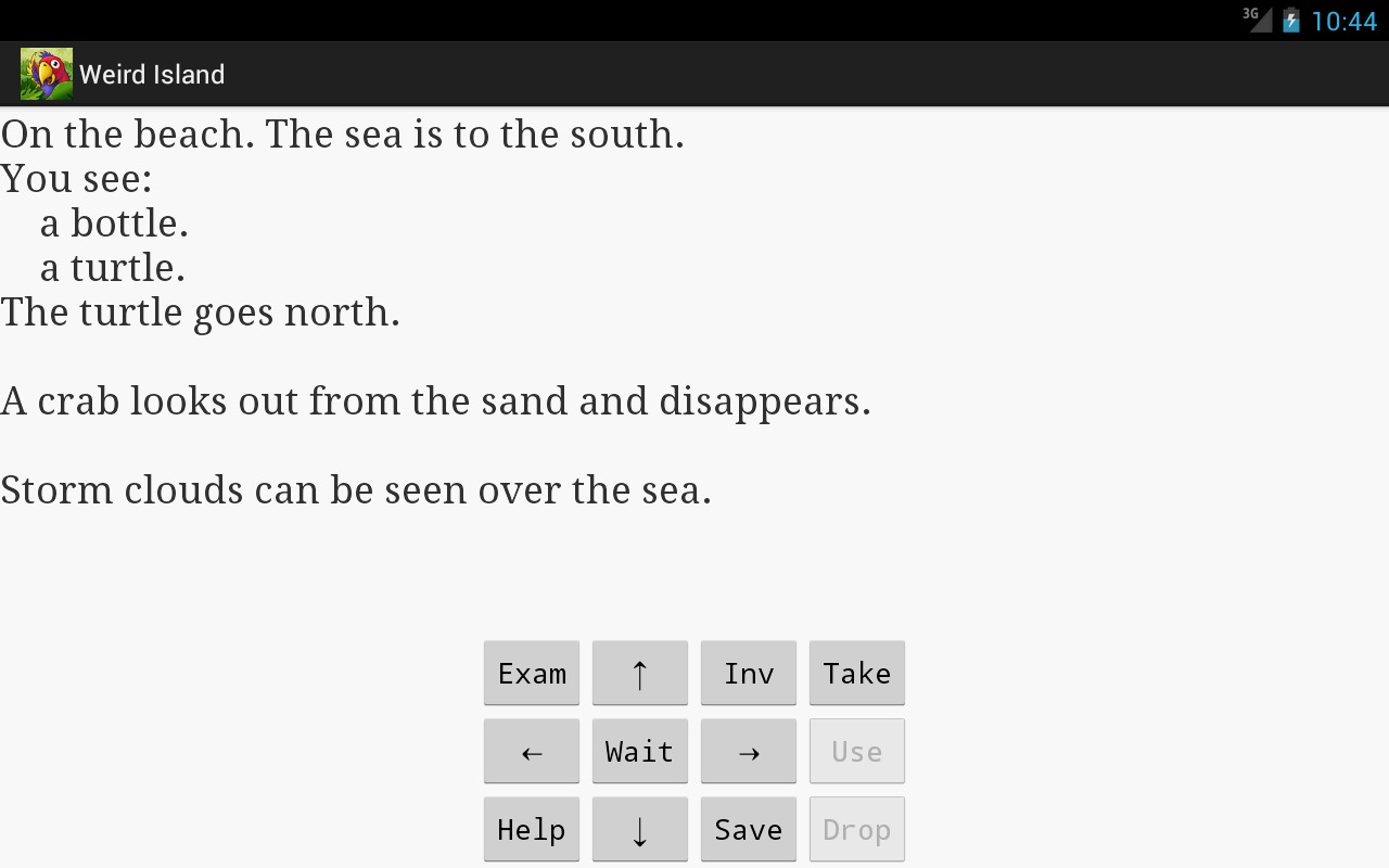 Weird Island text adventure截图4