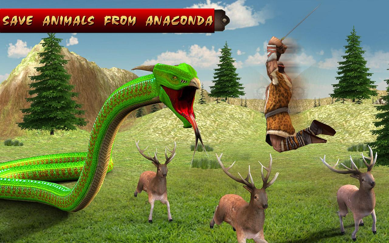 蟒蛇模拟器2018年 - 动物狩猎游戏截图5
