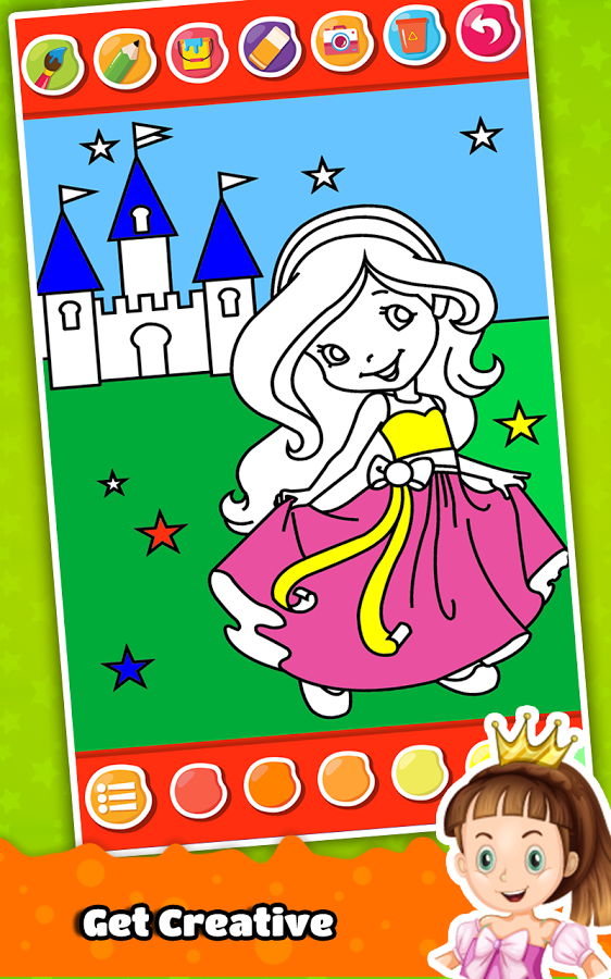 Princess Coloring Book for Kids & Girls *截图3