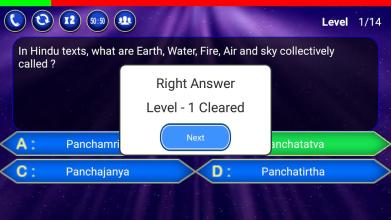 Indian Millionaire Quiz Game截图1