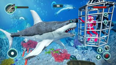 Shark Attack Game Simulator:Big Shark Games截图2