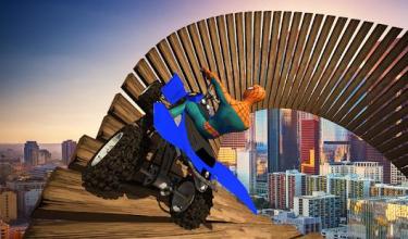 Spider hero Mega Ramp: Police Quad Bike Stunts截图5