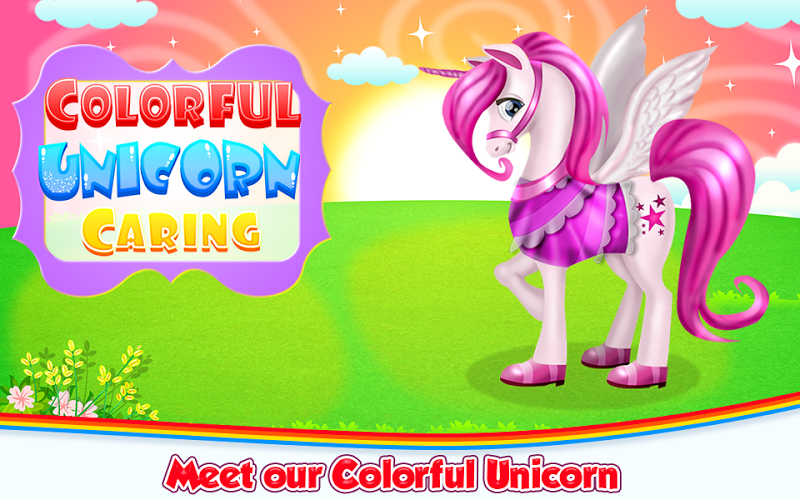 Colorful Unicorn Caring截图1