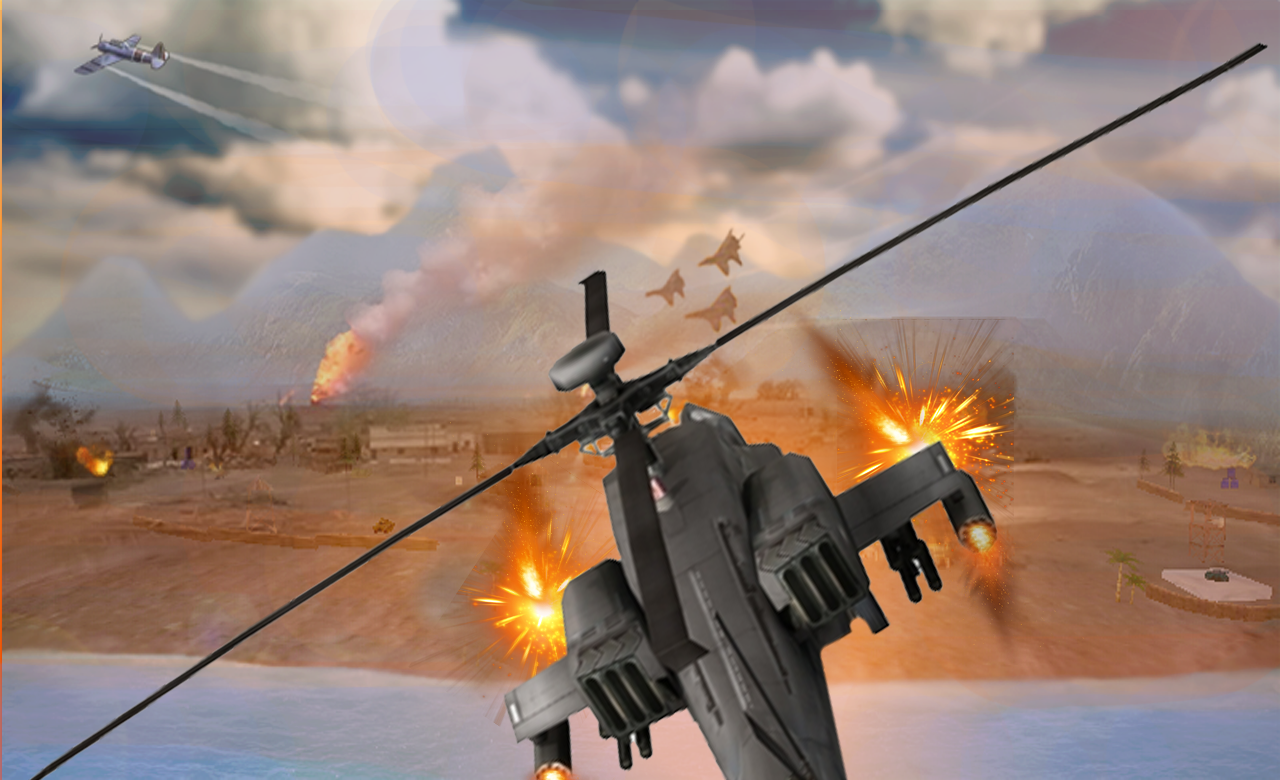 Helicopter Strike Reverse Shooting Battle截图1