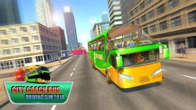 City Coach Bus Driving Sim 2018: Free Bus Game截图5