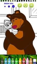 Masha Bear - Masha and The bear Coloring games截图2