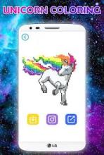 Unicorn Sandbox Coloring by number pixel 2018截图1