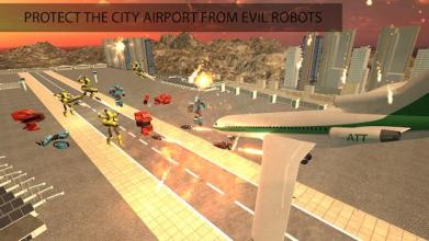Airplane Robot Transform - Flying Hero Robot Wars截图4