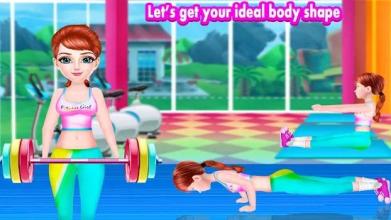 Little Girl Fat to Fit Gym Fitness Game截图4