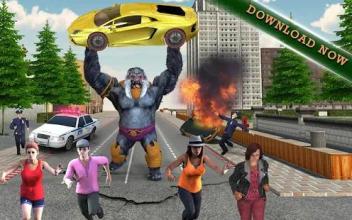 City Smasher Angry Gorilla Simulator: Rampage Game截图5