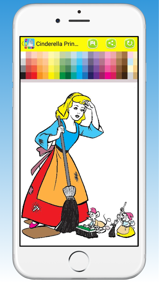 Cinderella Princess Coloring Books截图2