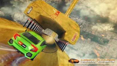 Vertical Mega Ramp Stunts Car Racing截图1
