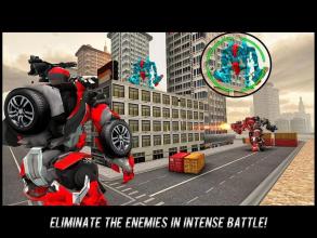 Flying Robot FireFighter: Truck Transform Game截图1