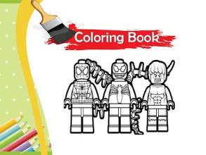 Lego spider hero coloring game截图4