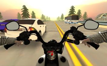 Highway Traffic Bike Rider Chase截图3