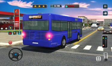 Smart Bus Wash Service: Gas Station Parking Games截图1