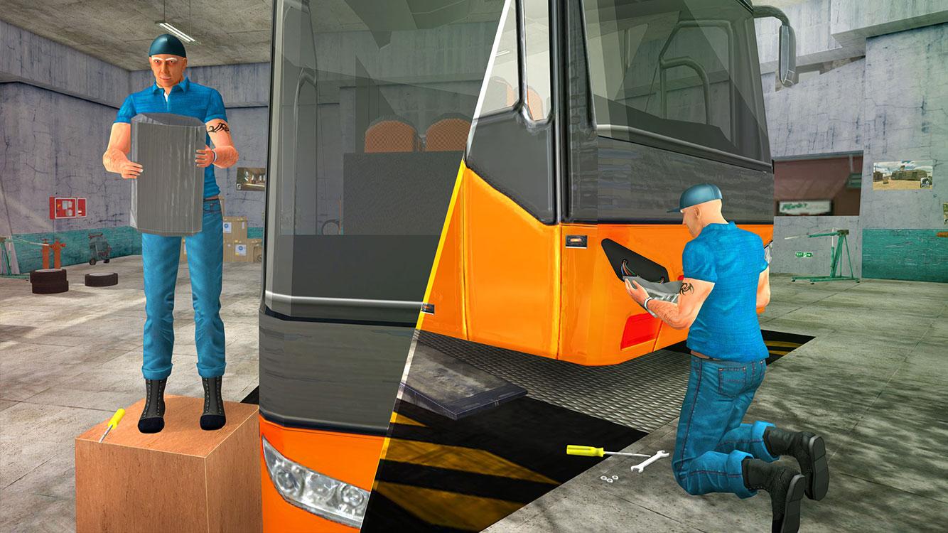 Bus Mechanic Simulator Game 3D截图3