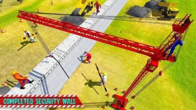 Security Wall Construction Mountain Border Games截图1